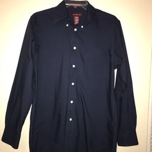 Men’s dark blue dress shirt